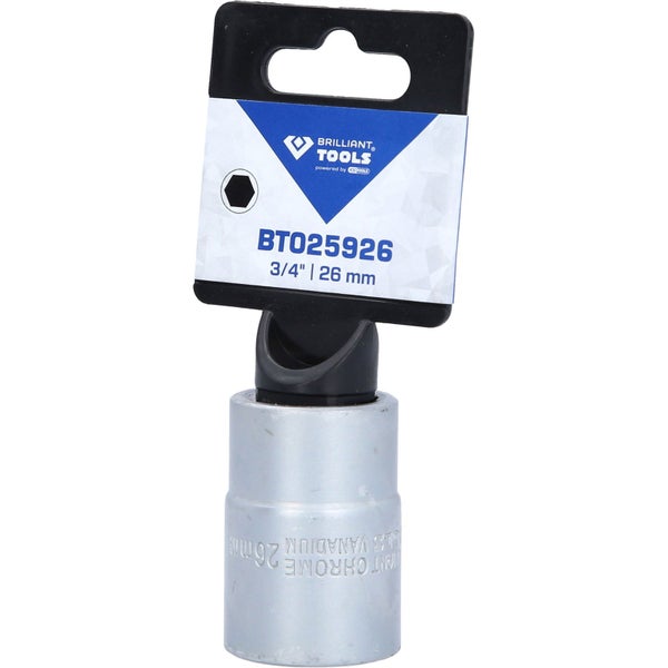 BRILLIANT TOOLS 3/4 Sechskant-Stecknuss 26 mm - BT025926