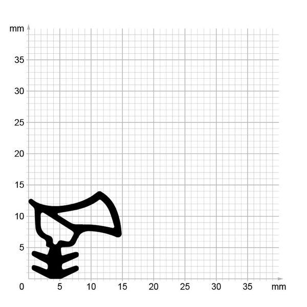 DIWARO. | Stahlzargendichtung SZ016 | braun | 5 Meter
