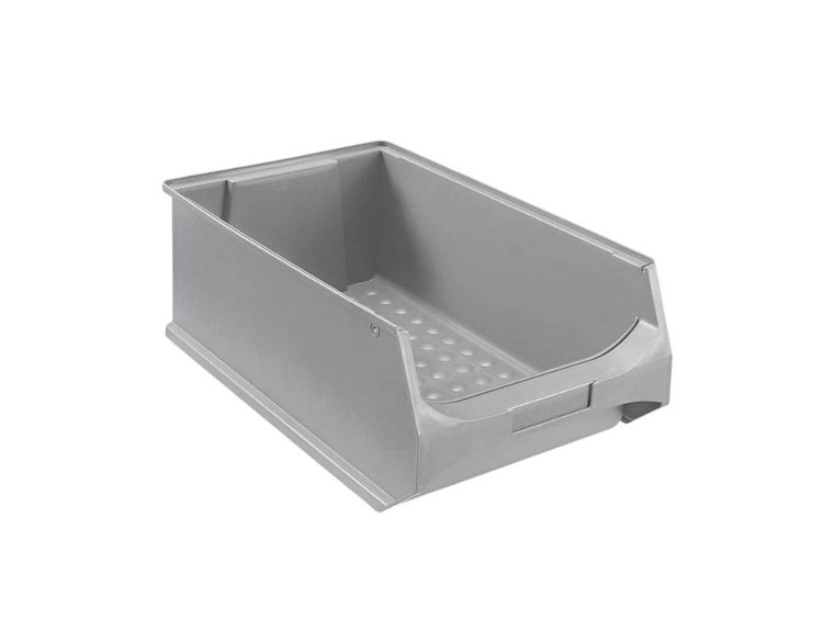 PROREGAL SparSet 5x Graue Sichtlagerbox 5.0 HxBxT 20 x 30 x 50 cm 21,8 Liter Sichtlagerbehälter