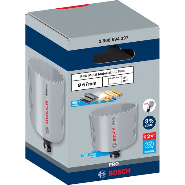 Bosch PRO Multi Material PC Plus Lochsäge 67 mm - 2608594397