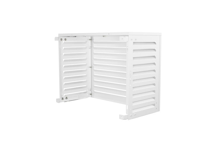 Klimaanlagenverkleidung mit Lamellen und einer offenen Seite