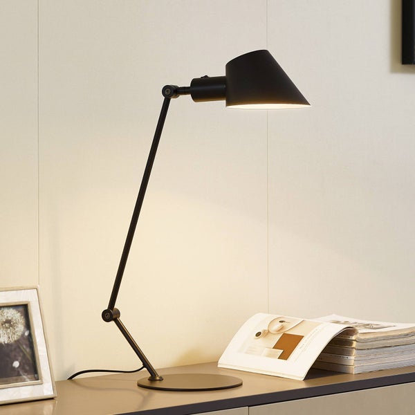 Lindby Tischlampe Corali (Modern) in Schwarz aus Metall (1 flammig, E27) - Tischleuchte Schreibtischlampe Nachttischlampe Wohnzimmerleuchte