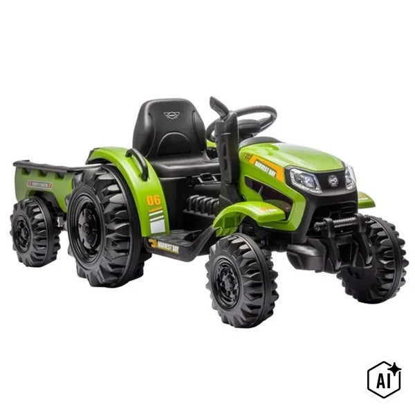 Elektro Kindertraktor mit Anhänger und Sitz für Kinder
