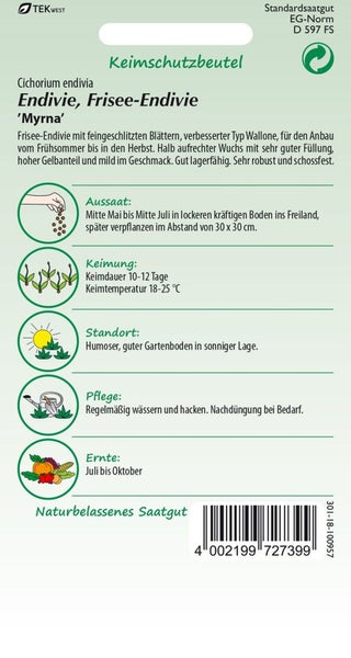 Endiviensamenpackung, Sorte Myrna