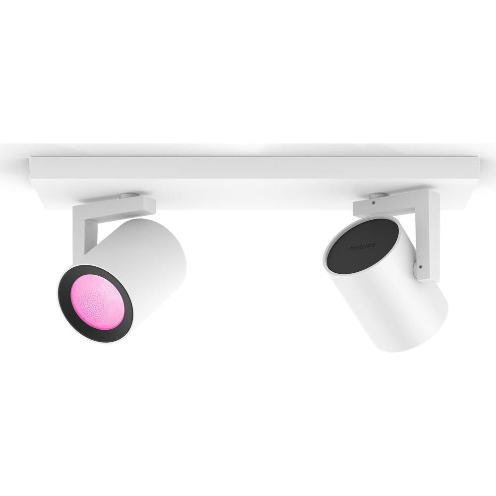 Philips Hue Bluetooth White &amp; Color Ambiance Argenta - Spot Weiß 2-flammig