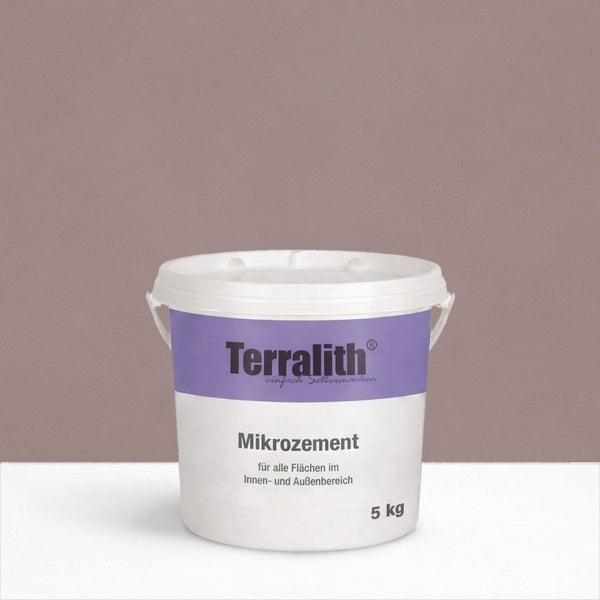 Terralith Mikro Zement Eimer mit 5 Kilogramm Inhalt für den Innen- und Außenbereich