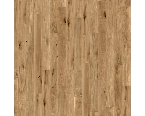 Parkett-Schiffsboden Eiche mit sichtbarer Holzstruktur und Ästen.