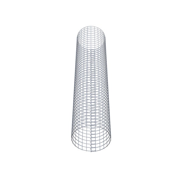 Gabionensäule Durchmesser 42 cm MW 5 x 5 cm rund - Höhe: 200 cm