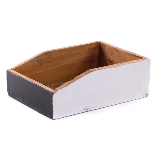 Dokumentenablage Carta Mahagoni Holz, mit beschreibbarer Tafel 14 weiß-beschreibbar