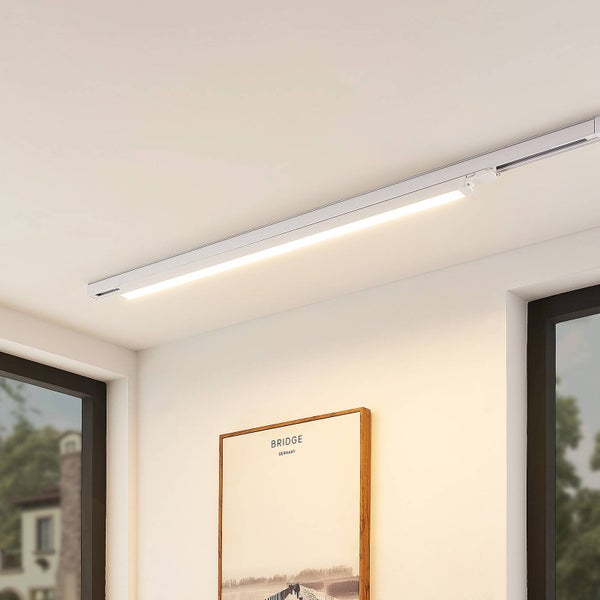 Arcchio LED Stromschienenstrahler Harlow (Modern) in Weiß aus Aluminium, Arbeitszimmerleuchte