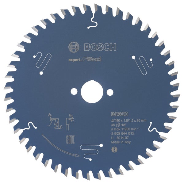 Bosch Kreissägeblatt Expert for Wood für Handkreissägen 160 x 20 x 1,8 mm 48 - 2608644015