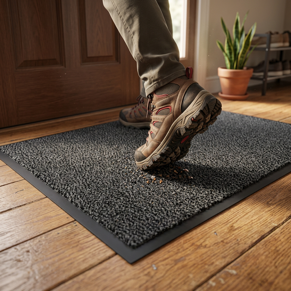 Fußmatte mit Gummirand