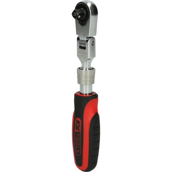 Umschaltknarre mit flexiblem Kopf und KS Tools Logo