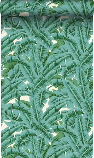 Origin Wallcoverings Tapete Palmblätter Grün - 53 cm x 10.05 m - 347437