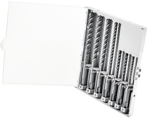 Bohrerset für Hämmer in offener Aufbewahrungsbox