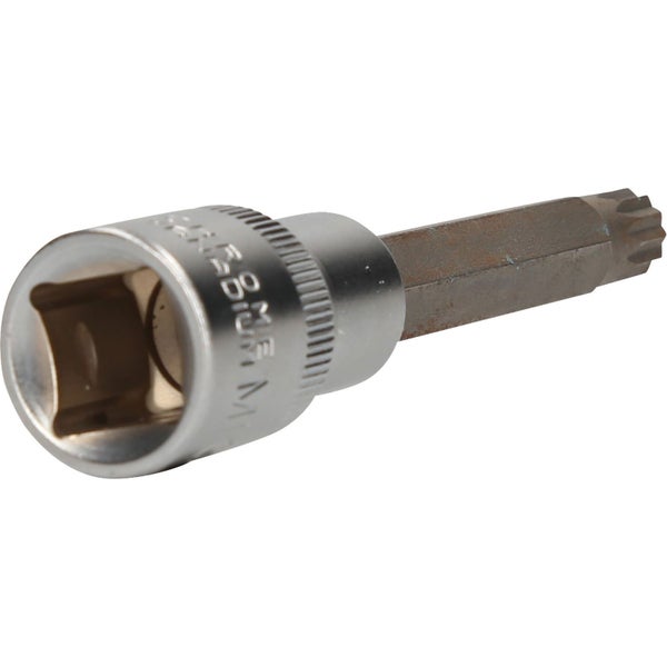 BRILLIANT TOOLS 1/2 Vielzahn-Bit-Stecknuss 140 mm lang M10 - BT022954