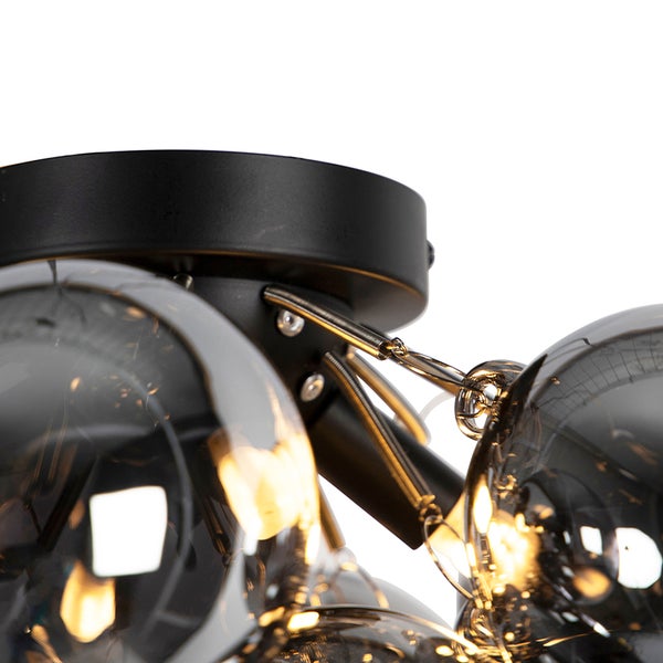 Deckenleuchte mit mehreren Leuchtkörpern aus Glas