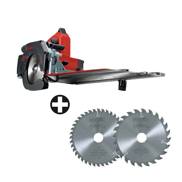 Mafell KSS 40 18M bl Kappsaegensystem mit Fuehrungsschiene und zwei Saegeblaettern