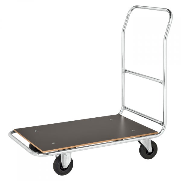 Plattformwagen mit Griff und Holzplattform