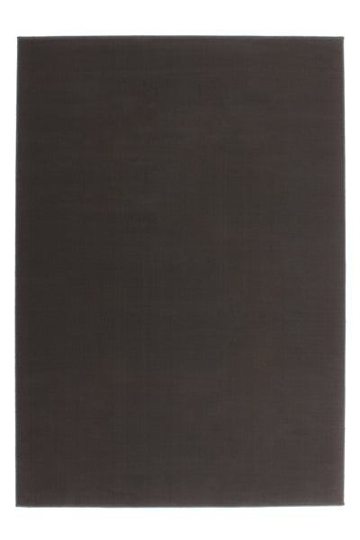 Rechteckiger Kurzflorteppich in Anthrazit.