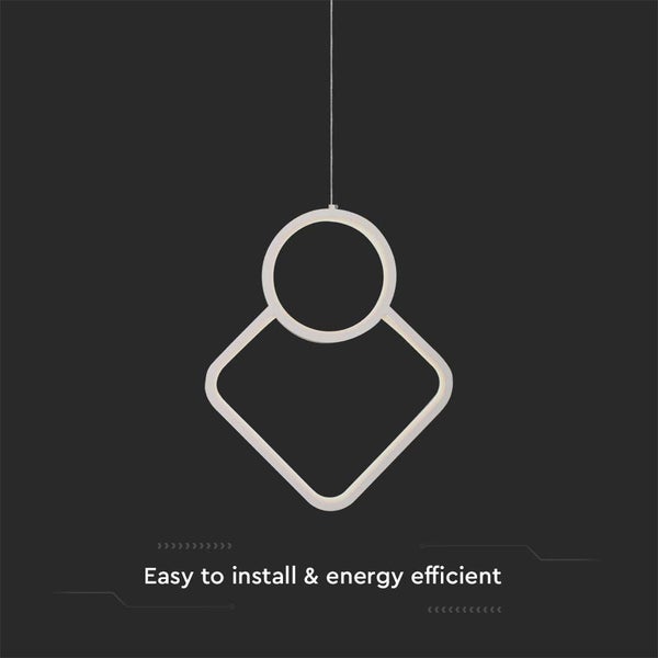 Moderne Pendelleuchte mit geometrischem Design