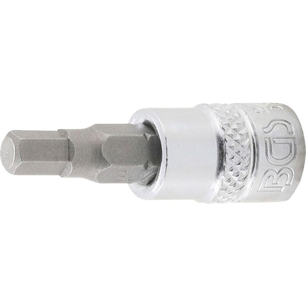 BGS Bit-Einsatz Antrieb Innenvierkant 6,3 mm (1/4) Innensechskant 3/16 - 2743
