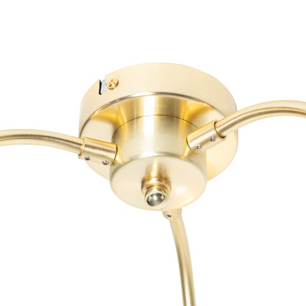 Detailaufnahme einer Deckenleuchte mit Befestigung