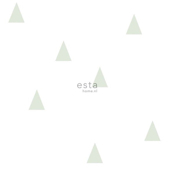 ESTA Home Logo auf Tapete mit Dreiecksmuster
