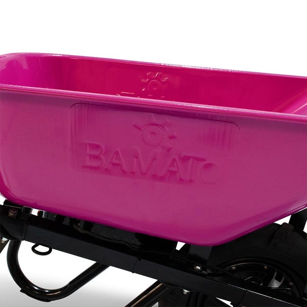 BAMATO MTR-155 Elektrische Schubkarre - Pink Edition für Garten und Hof