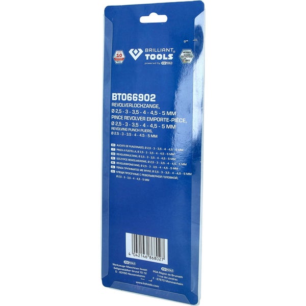 Brilliant Tools Revolverlochzange in Verpackung