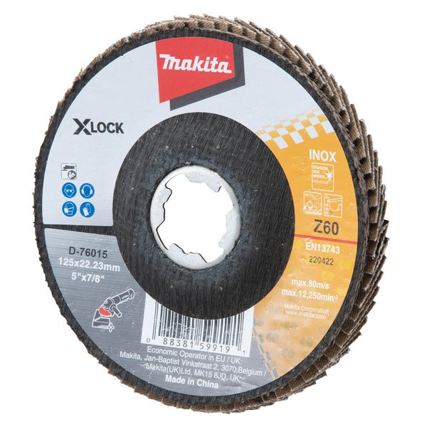 Makita Fächerscheibe X-LOCK, 125 Millimeter