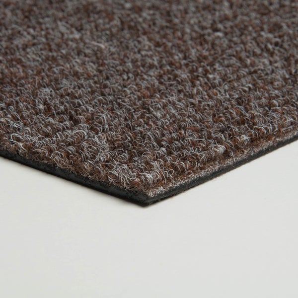 Selbstliegende Teppichfliesen in 50x50 cm Nadelfilz Teppich Fliesen ideal für Büro und Gewerbe Schatex Teppichbodenfliesen in Braun aus Nadelvlies