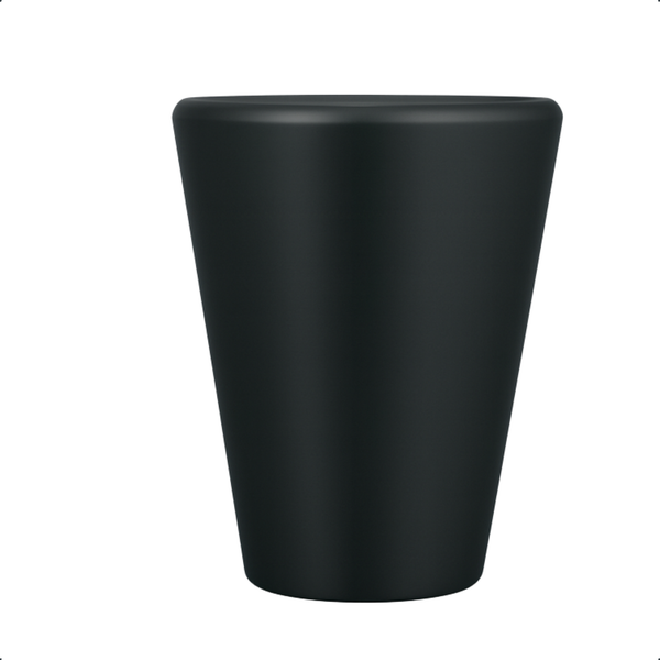 Schwarzer Pflanztopf