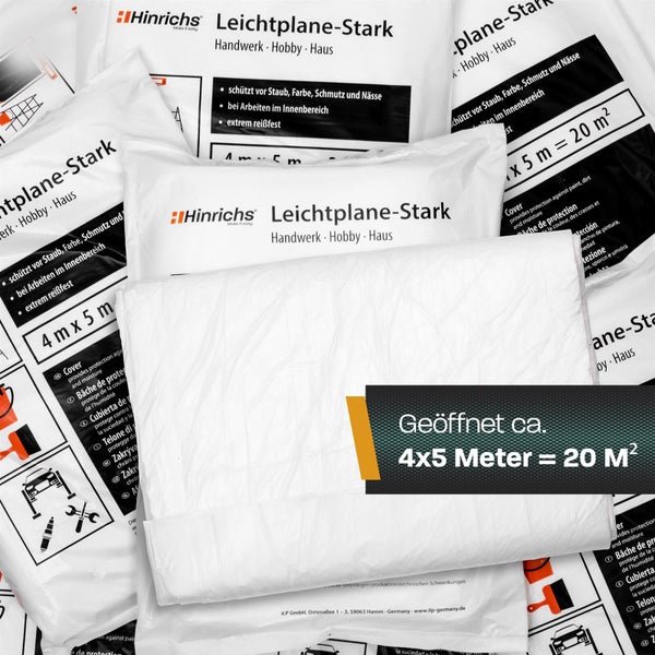Hinrichs Abdeckfolie 4x5m für Malerarbeiten