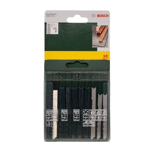 Bosch Sägeblattkassette Holz/Metall/Kunststoff (U-Schaft), 10tlg. - 2607019460