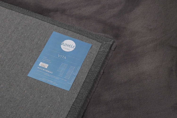 Teppich Anthrazit kuschelig & flauschig Vita Homie Living 200x290 cm