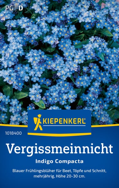 Kiepenkerl Saatgut Vergissmeinnicht Indigo Compacta mit vielen kleinen Blüten für Beet und Töpfe