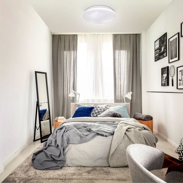 Deckenleuchte Ø33,8 cm - 17W, 1530lm, LED, dimmbar, Fernbedienung, CCT, weiß