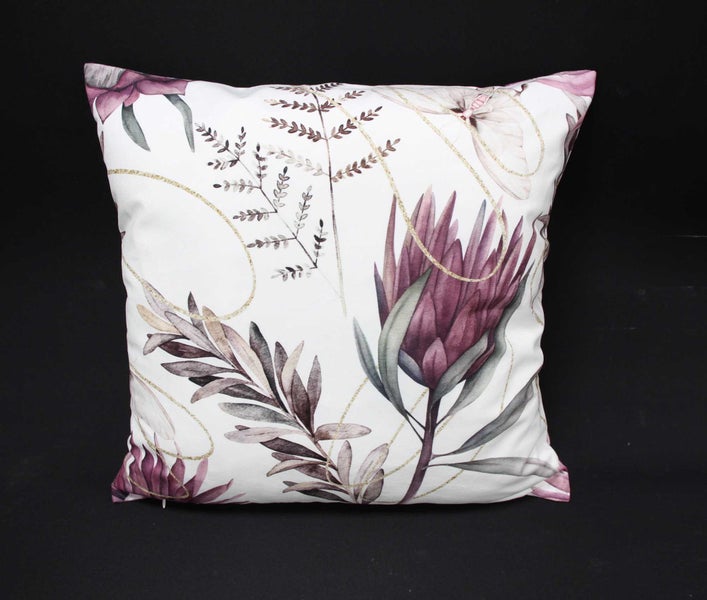 FRANK FLECHTWAREN | Kissenhülle Blüte, 2er Set, POLYESTER, 45 x 45 cm
