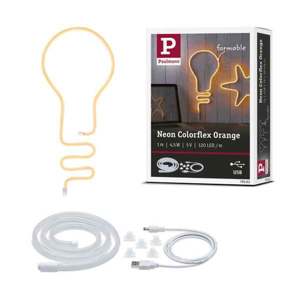 Paulmann Neon Colorflex Orange Leuchte mit Zubehör