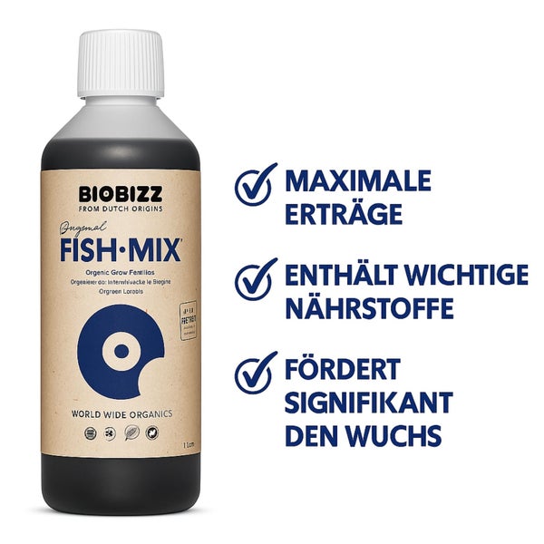 BioBizz Fish Mix 10 Liter – Organischer Flüssigdünger für kräftiges Wachstum & Blüten