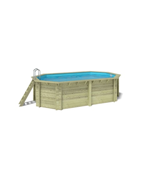 Holzpool mit Leiter für den Garten