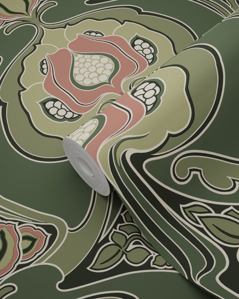 Rolle Tapete mit floralem Muster