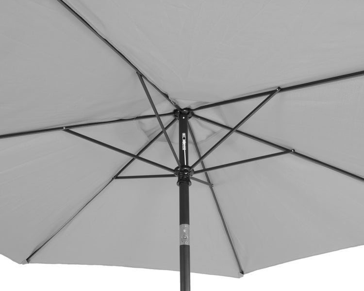 Ondis24 Marktschirm 2,3m Grau,Sonnenschirm
