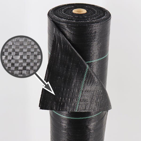 60m² Bodengewebe Unkrautfolie Mulchfolie 100g 2m breit