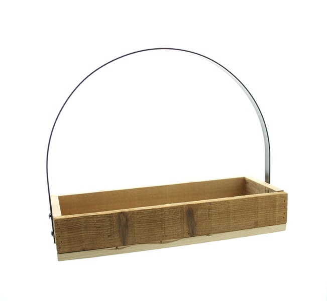FRANK FLECHTWAREN | Dekoboard Bogengang, HOLZ, METALL, 37 x 14 x 7 cm, GH 30 cm