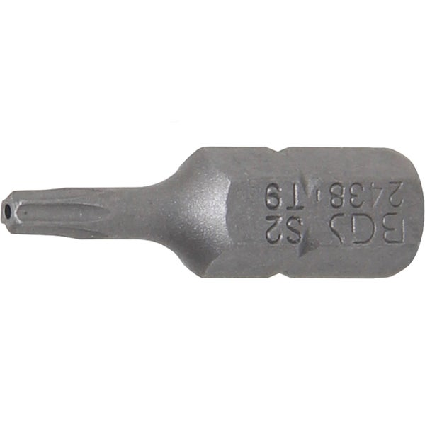 BGS Bit Antrieb Außensechskant 6,3 mm (1/4) T-Profil (für Torx) mit Bohrung T9 - 2438