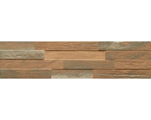 Dekorfliese in Holzoptik für Wandgestaltung