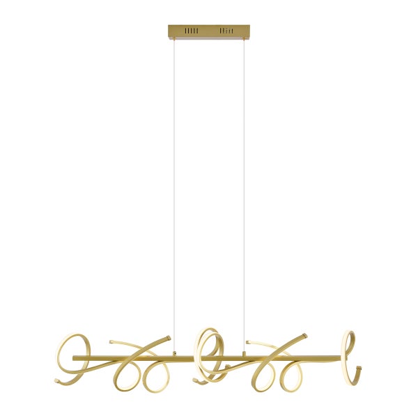 Dekorative LED-Hängeleuchte mit geschwungenem Design für den Innenbereich