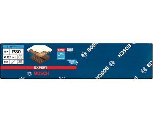 Schleifblatt für Trockenbauschleifer Ø 225mm, Korn 80, 25-er Pack
